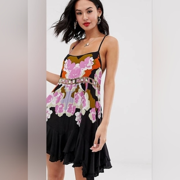 Free People Dresses & Skirts - Intimately Free People Sweet Lucy Floral Slip Dress Size M